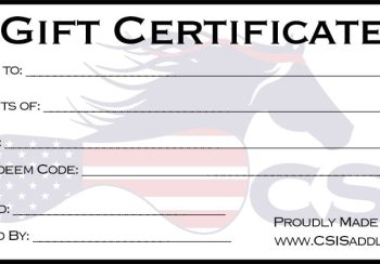 Give your loved one or friend the best gift possible, a CSI Saddle Pad!