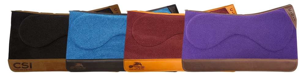 CSI Saddle Pad's Standard Western Cut Options