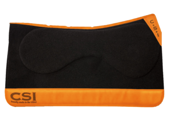 Colored Wear Leather CSI Saddle Pad