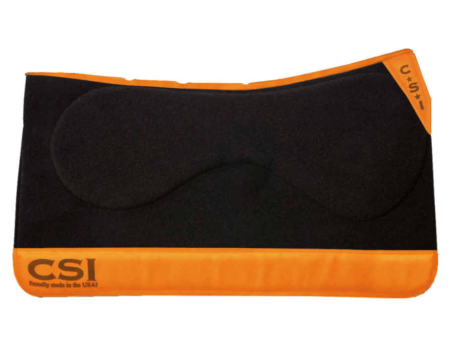 Colored Wear Leather CSI Saddle Pad